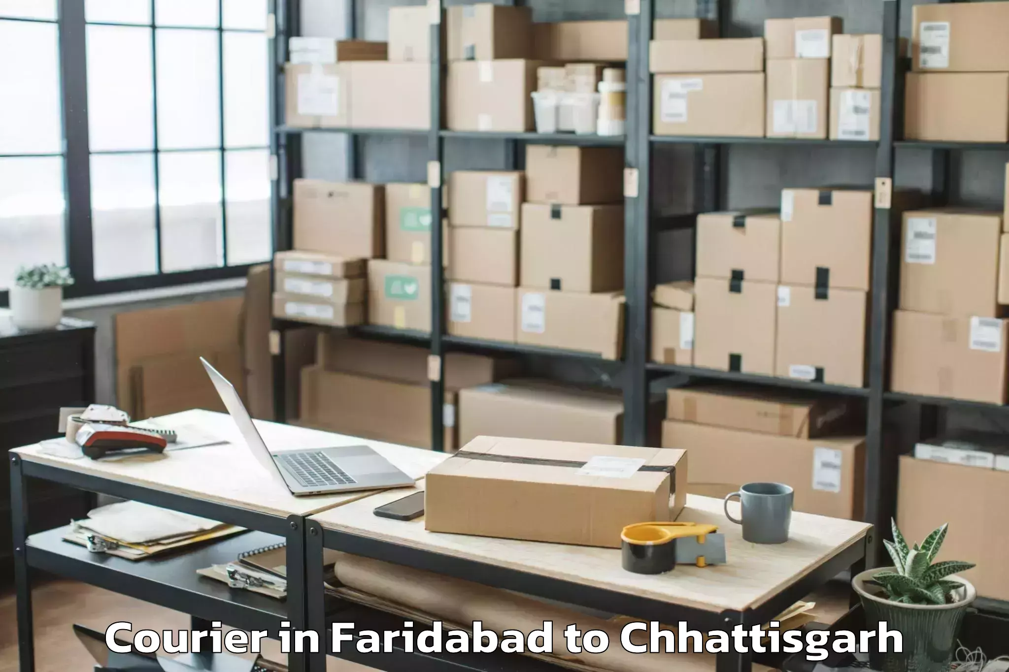 Book Faridabad to Ramanuj Ganj Courier Online